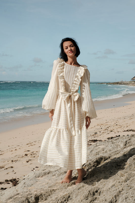 Šaty Goldie dlouhé